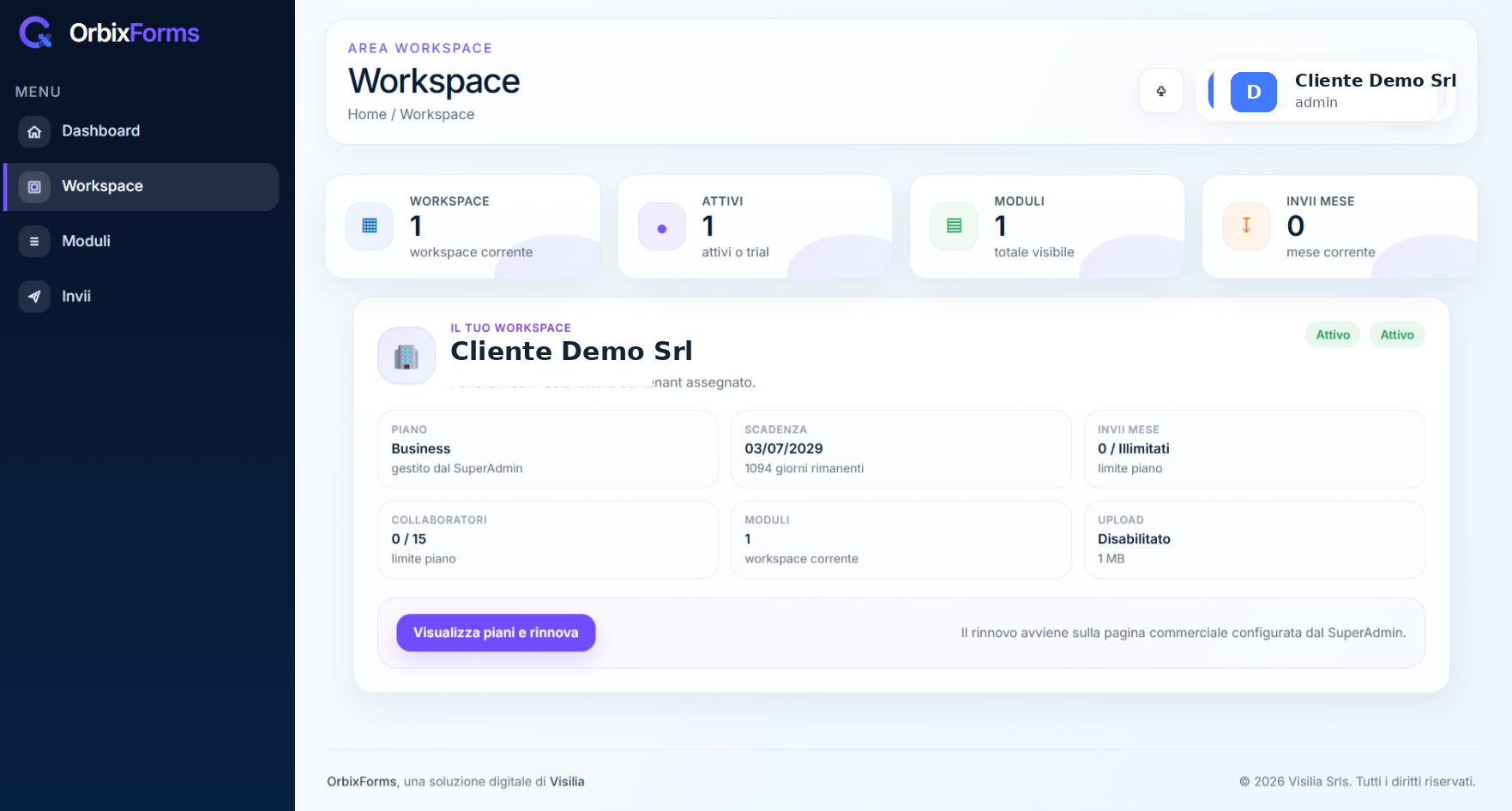 Workspace OrbixForms
